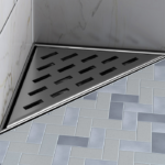 Zitta A2 6-Inch Triangular Shower Drain Grate Stainless Steel AD0606TRA26