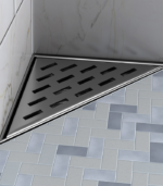 Zitta A2 6-Inch Triangular Shower Drain Grate Stainless Steel AD0606TRA26