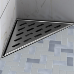 Zitta A2 8-Inch Triangular Shower Drain Grate Stainless Steel AD0808TRA26