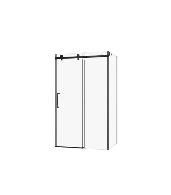 Zitta Alta 48 x 32-Inch Shower Door Black Clear Glass DL14800ASTC71 - Image 2