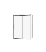 Zitta Alta 60 x 32-Inch Shower Door Matte Black Clear Glass DL16000ASTC71 - Image 2