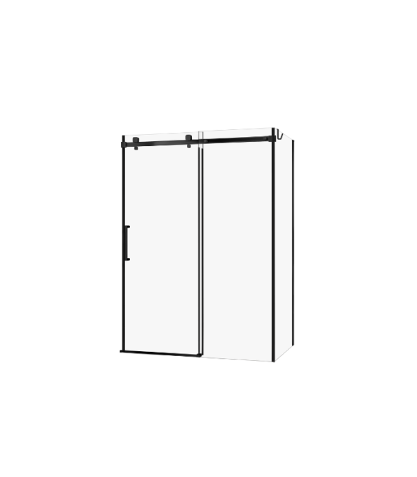 Zitta Alta 60 x 32-Inch Shower Door Matte Black Clear Glass DL16000ASTC71 - Image 2
