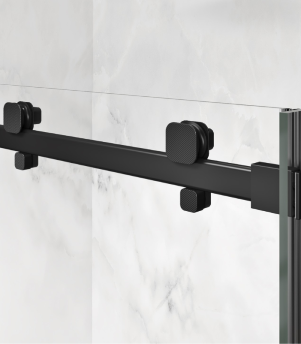 Zitta Alta 60 x 32-Inch Shower Door Matte Black Clear Glass DL16000ASTC71 - Image 4