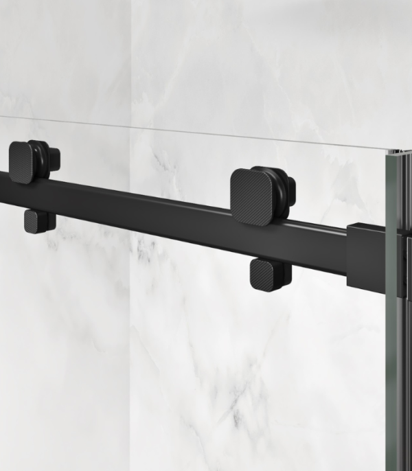 Zitta Alta 60 x 32-Inch Shower Door Matte Black Clear Glass DL16000WSTC71 - Image 4