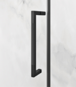 Zitta Alta 72 x 32-Inch Shower Door Matte Black Clear Glass DL17200ASTC71 - Image 3