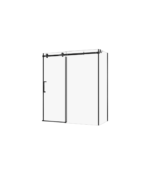 Zitta Alta 72 x 32-Inch Shower Door Matte Black Clear Glass DL17200WSTC71 - Image 2