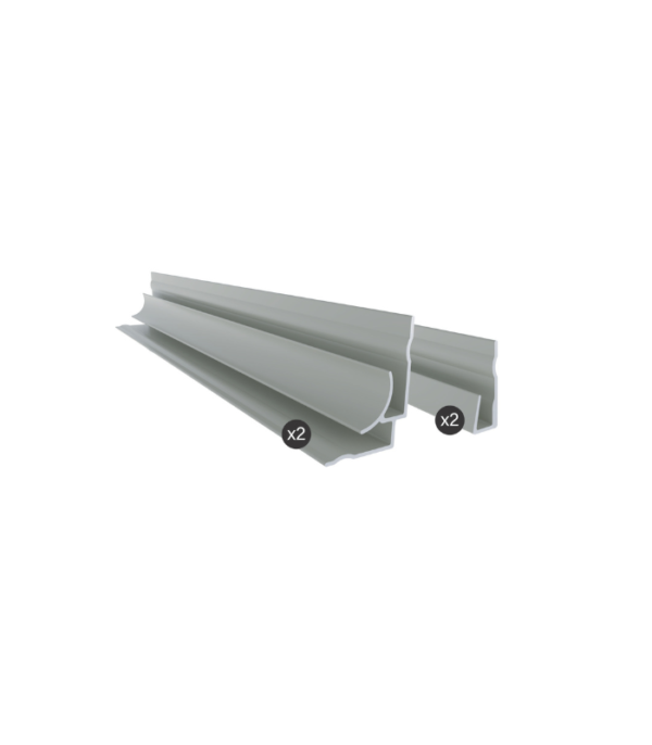 Zitta Aluminum Alcove Installation Kit Wall Slate Multiple Finishes - Image 2
