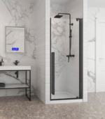 Zitta Amaly 32-Inch Shower Door Matte Black