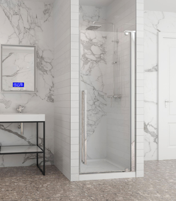 Zitta Amaly 32-Inch Shower Door Matte Black - Image 4