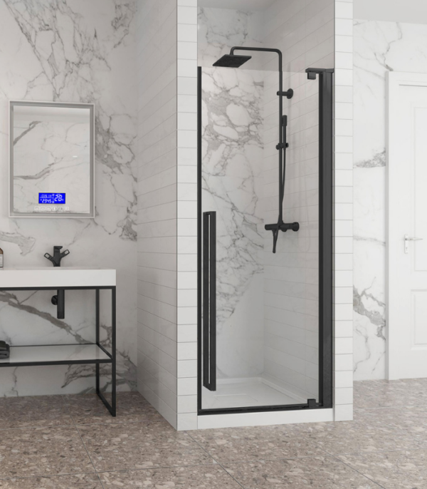 Zitta Amaly 36-Inch Pivoting Shower Door Clear Glass - Image 4