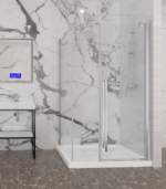 Zitta Amaly Right Offset Corner Shower Door 48 x 32-Inch - Image 2