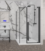 Zitta Amaly Right Offset Corner Shower Door 48 x 32-Inch