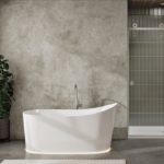 Zitta Ano 62 5/8 x 29 11/16 x 29 15/16-Inch Acrylic Freestanding Bathtub Glossy Matte White