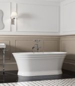 Zitta Antika 66 5/8 x 30 7/8 x 23 7/8-Inch Acrylic Freestanding Bathtub Glossy Matte White