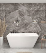 Zitta Artesio+ 59 3/4 x 31 5/8 x 22 7/8-Inch Acrylic Freestanding Bathtub Matte White Left Drain