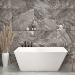 Zitta Artesio 59 3/4 x 31 5/8 x 22 7/8-Inch Acrylic Freestanding Bathtub Glossy White Left Drain