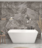 Zitta Artesio+ 59 3/4 x 31 5/8 x 22 7/8-Inch Acrylic Freestanding Bathtub Glossy White Right Drain