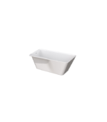 Zitta Artesio 59 3/4 x 31 5/8 x 22 7/8-Inch Acrylic Freestanding Bathtub Matte White Right Drain - Image 2