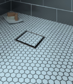 Zitta B1 Square Shower Drain Grate 4 x 4-Inch Matte Black Reversible AD0404CLB17 - Image 2