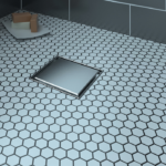 Zitta B1 Square Shower Drain Grate 8 x 8-Inch Stainless Steel Reversible AD0808CLB16