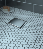 Zitta B1 Square Shower Drain Grate 8 x 8-Inch Stainless Steel Reversible AD0808CLB16