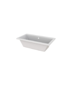 Zitta Balla I 59 1/2 x 31 5/8 x 17 1/2-Inch Acrylic Drop-In Bathtub Glossy White ZOEMBL6032D1 - Image 2