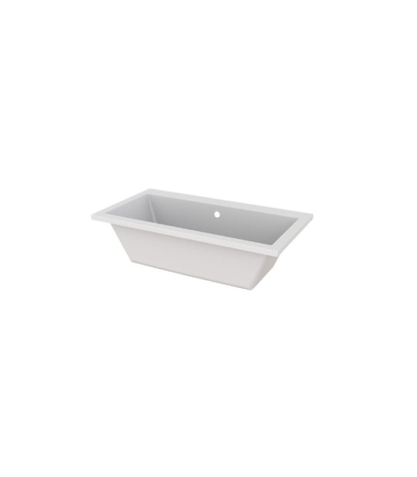 Zitta Balla I 59 1/2 x 31 5/8 x 17 1/2-Inch Acrylic Drop-In Bathtub Glossy White ZOEMBL6032D1 - Image 2