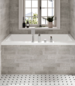 Zitta Balla II 59 1/2 x 31 5/8 x 18 1/4-Inch Acrylic Drop-In Bathtub Glossy White ZOEMBL6032D1T