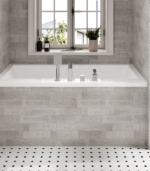 Zitta Balla II 65 9/16 x 31 5/8 x 18 1/4-Inch Acrylic Drop-In Bathtub Glossy White ZOEMBL6632D1T