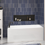 Zitta Baya II 59 3/4 x 31 3/4 x 22 1/2-Inch Acrylic Corner Skirt Bathtub Glossy White Left BY26032TAOL1