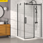 Zitta Bellini Right Wall Left Door Return Shower Door 48 x 42-Inch