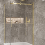 Zitta Bellini Right Wall Left Door Return Shower Door 48 x 42-Inch