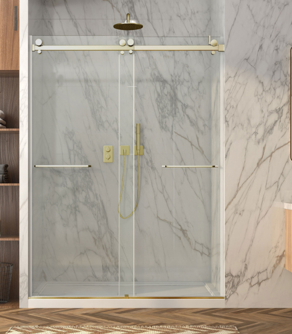 Zitta Bellini 2.0 Alcove Bypass Double Sliding Shower Door 60-Inch - Image 5