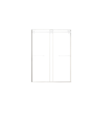 Zitta Bellini 2.0 Alcove Bypass Double Sliding Shower Door 60-Inch - Image 3