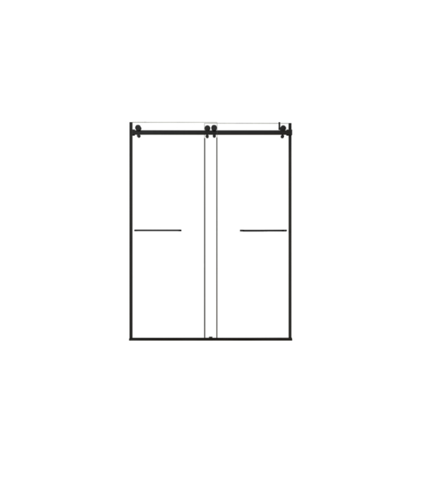 Zitta Bellini 2.0 Alcove Bypass Double Sliding Shower Door 60-Inch - Image 2