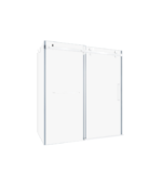 Zitta Bellini Right Door Corner Bathtub Door 60 x 32-Inch - Image 3