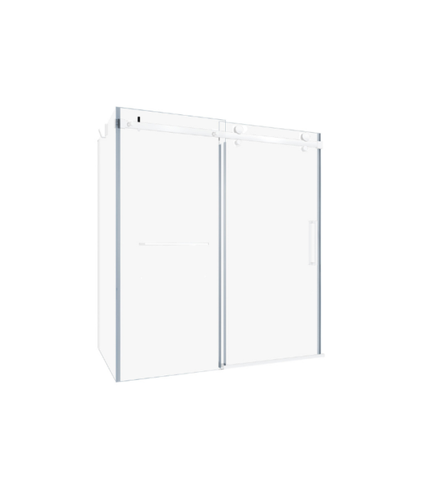 Zitta Bellini Right Door Corner Bathtub Door 60 x 32-Inch - Image 3