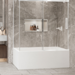 Zitta Bellini Right Door Corner Bathtub Door 60 x 32-Inch