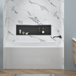 Zitta Bianzo 60 x 76-Inch Aluminum Wall White Marble M60763A02ZM