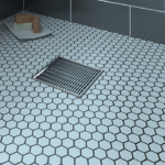 Zitta C1 Square Shower Drain Grate 4 x 4-Inch Stainless Steel Linear Pattern AD0404CLC16