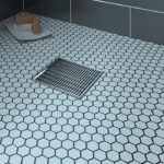 Zitta C1 Square Shower Drain Grate 6 x 6-Inch Stainless Steel Linear Pattern AD0606CLC16