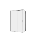 Zitta Caldara Left Wall Right Door Corner Shower Door 42 x 32-Inch Chrome - Image 2