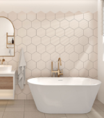 Zitta Celio 60 x 30 11/16 x 23 5/8-Inch Acrylic Oval Freestanding Bathtub Glossy Matte White