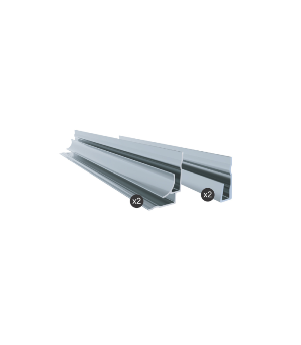 Zitta Aluminum 76-Inch Alcove Finishing Kit Multiple Finishes - Image 2