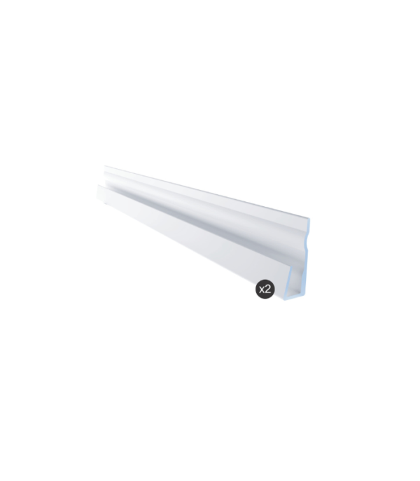 Zitta 76-Inch Wall Finishing Kit Aluminum Chrome MU0096HAEK2 - Image 3