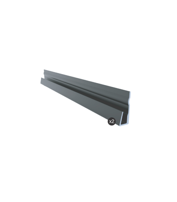 Zitta Aluminum 76-Inch Wall Finishing Kit Multiple Finishes - Image 2