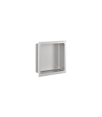 Zitta Collection 12 x 12-Inch Stainless Steel Shower Niche Brushed Matte Black