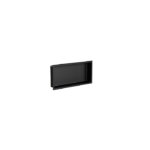 Zitta Collection 12 x 24-Inch Stainless Steel Shower Niche Matte Black Brushed