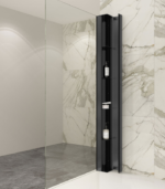 Zitta Collection 73-Inch Corner Storage Unit Matte Black ACC00170