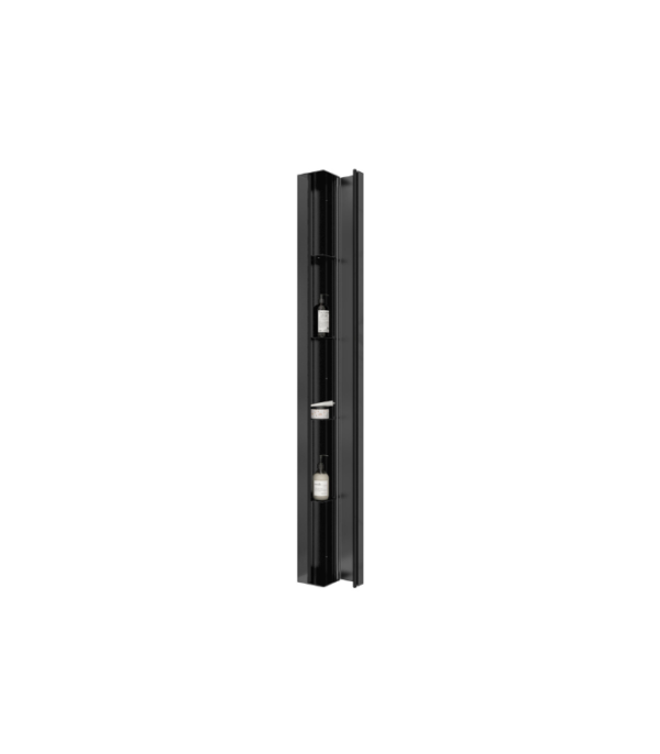 Zitta Collection 73-Inch Corner Storage Unit Matte Black ACC00170 - Image 2